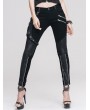 Devil Fashion Black Pocket Gothic Punk Pants for Women