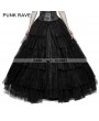 Punk Rave Black Gothic Long Mesh Skirt