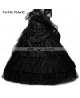 Punk Rave Black Gothic Long Mesh Skirt