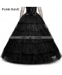 Punk Rave Black Gothic Long Mesh Skirt