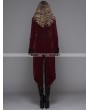 Devil Fashion Wine Red Gothic Palace Style Long Coat for Women