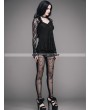 Devil Fashion Black Romantic Gothic Lace Shirt for Women