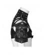 Punk Rave Black Mechanical Steampunk Armor Short Jacket for Men