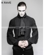 Punk Rave Black Gothic Gentleman Blouse with Necktie 