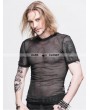 Devil Fashion Black Gothic Net Mens Short Sleeves T-Shirt