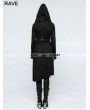 Punk Rave Black Gothic Punk Asymmetric Diagonal Hem Sweater Coat for Women