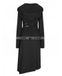 Punk Rave Black Gothic Punk Asymmetric Diagonal Hem Sweater Coat for Women