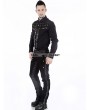 Pentagramme Black Gothic Punk Long Sleeves Blouse for Men