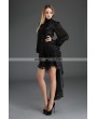 Pentagramme Black Gothic Irregular Lace Tailed Skirt