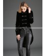 Pentagramme Black Swallow Tail Double-Breasted Gothic Coat for Women