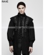Punk Rave Black Gothic Punk Armor Style Vest for Men