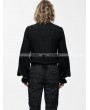 Devil Fashion Black Gothic Vintage Palace Style Blouse with Bowtie for Men