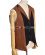 RQ-BL Brown and Black Industrial Steampunk Man Vest