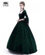Rose Blooming Green Velvet Ball Gown Theatrical Victorian Gown