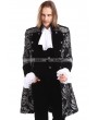Pentagramme Sliver Printing Pattern Gothic Swallow Tail Jacket for Men