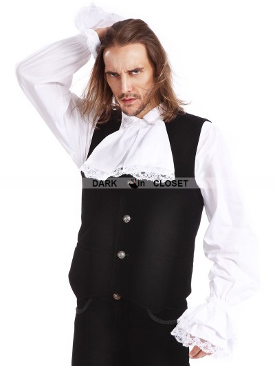 Pentagramme Black Gothic Vest for Men
