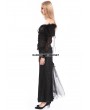 Pentagramme Black Off-the-Shoulder Long Sleeves Gothic Shirt for Women