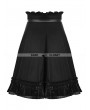 Punk Rave Black Gothic Punk High Waist Short Skirt