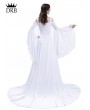Rose Blooming White Renaissance Fairy Tale Medieval Wedding Dress