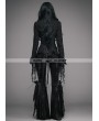 Eva Lady Black Gothic Sexy Deep V-Neck Lace Blouse for Women