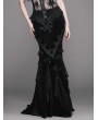 Eva Lady Romantic Gothic Flower Fishtail Skirt