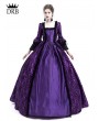 Rose Blooming Purple Masked Ball Gothic Victorian Costume Dress
