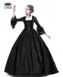 Rose Blooming Black Masked Ball Gothic Victorian Costume Dress