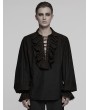 Punk Rave Black Steampunk Long Sleeve Shirt for Men