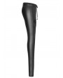 Punk Rave Black Gothic PU Love Floral Leggings for Women
