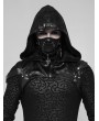 Punk Rave Black Gothic Punk Hooded Accessory for Men