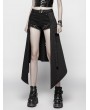 Punk Rave Black Gothic Punk Daily Half Skirt Accessories