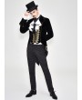 Devil Fashion Black Vintage Gothic Stage Performance Party Tail Coat for Men