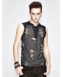Devil Fashion Gothic Hole Sleeveless T-Shirt for Men