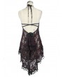 Eva Lady Red Romantic Sexy Gothic Lace Fringed Bra Top for Women