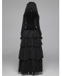 Punk Rave Black Vintage Gothic Velvet Long Sleeve Blouse for Women