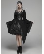 Punk Rave Dark Gothic Punk Asymmetric Kimono for Women