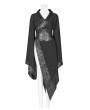 Punk Rave Dark Gothic Punk Asymmetric Kimono for Women