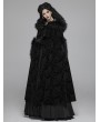 Punk Rave Black Gothic Gorgeous Winter Warm Cloak for Women