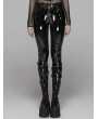 Punk Rave Black Gothic Punk Latex Slim Pants for Women