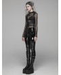 Punk Rave Black Gothic Punk Latex Slim Pants for Women