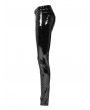 Punk Rave Black Gothic Punk Latex Slim Pants for Women