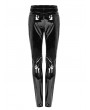 Punk Rave Black Gothic Punk Latex Slim Pants for Women