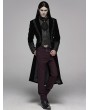 Punk Rave Black Retro Gothic Velvet Masquerade Ball Coat for Men