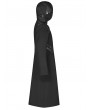 Punk Rave Black Gothic Punk Weird Mask Long Hooded Coat for Men