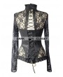 Pentagramme Black Sexy Lace Long Sleeves Gothic T-Shirt for Women 