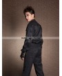 Pentagramme Black Long Sleeves Bowtie Gothic Blouse for Men