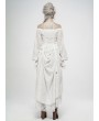 Punk Rave White Vintage Gothic Victory Day Lace High-Low dress