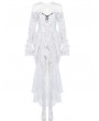 Punk Rave White Vintage Gothic Victory Day Lace High-Low dress