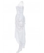 Punk Rave White Vintage Gothic Victory Day Lace High-Low dress