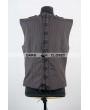 Pentagramme Brown Stripe Mens Gothic Steampunk Vest